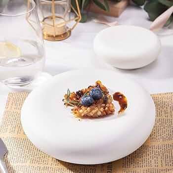 Amazon.co.jp: 精緻な皿、高級食器の芸術的発想皿、洋風フレンチ